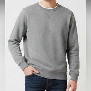 J.Crew Mens Crewneck Sweatshirt Size Large Grey Cotton